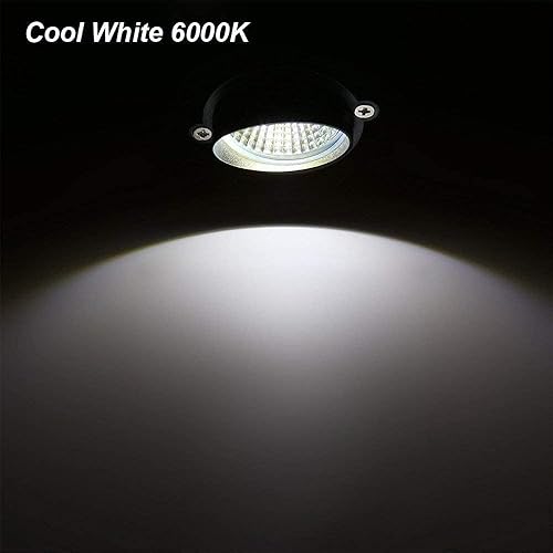 Miniatura 2 de Youngine Paquete de 2 luces LED de bajo voltaje de 12 V, impermeables, para exteriores, paredes, árboles, banderas, focos de 5 W, COB, jardín,