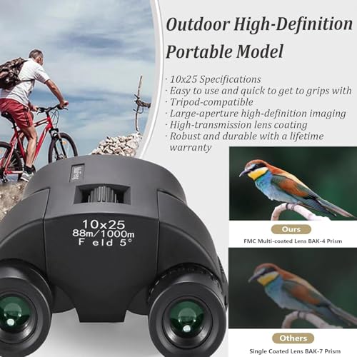 Jumelles d'observation faune 10x25 compactes pour ne rater aucun détail - 7