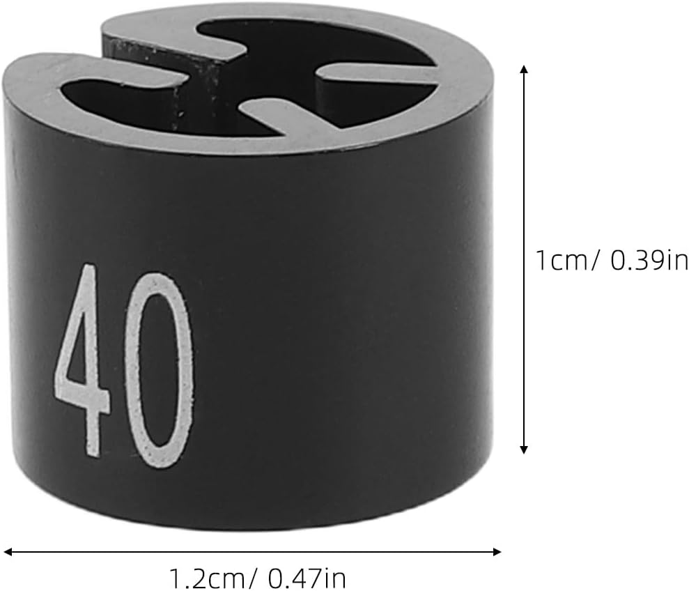 130pcs Clothing Hanger Size Markers with Numbers - Plastic 28-52 Size Identification Tags for Garment Organization Retail Shops and Home Closets