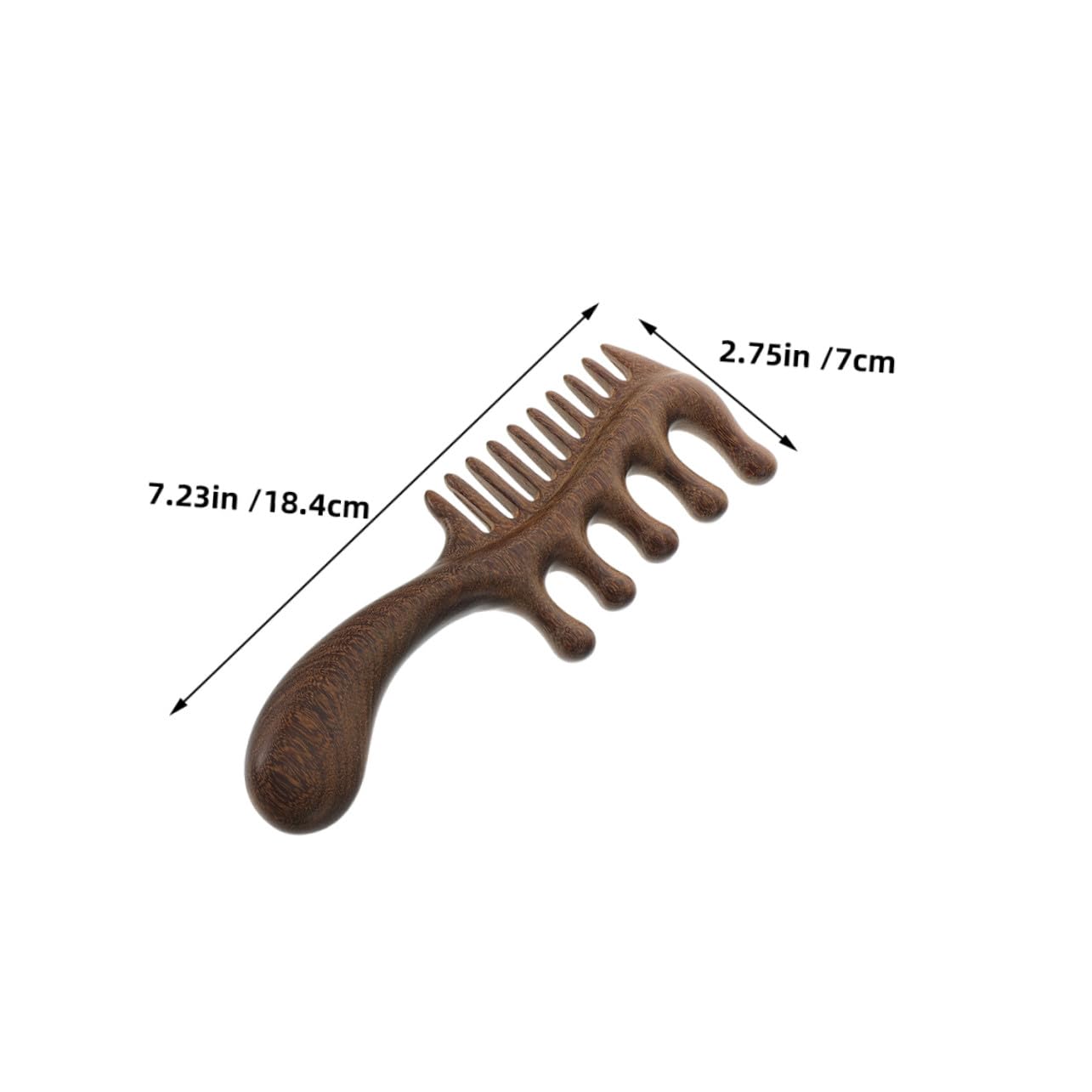 Beaupretty 3stücke Massagekamm aus Holz für Kopfhautmassage Haarmassagegerät mit Fünf Abgerundeten Zinken Handgefertigter Gua-sha-kamm zum Entwirren und Glätten der Haare für Reisen