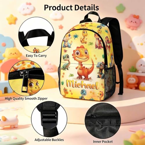 Image of Custom Kids Backpack Toddler Backpacks Set Boys Back to School Bookbag