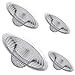 Maxware Stainless Steel Sink Strainer Set- 4 Pieces, Fits Most Kitchen Sinks, Bathroom Sinks,Shower Drains