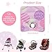 LITTOBEBE Car Seat Potty Training Protector, Waterproof Car Seat Liner with Anti-Slip Backing, Machine Washable Car Seat Cover for Baby Toddler Carseat, Stroller (Pink, 2PC)
