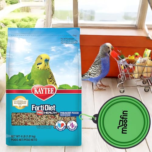 moofin-Forti-Diet-Pro-Health-Parakeet-Food-4-Lb-Bag-Bird-Feed-with-Omega-3-for-Heart-Brain-Health-Bundled-with-Silicon-Pet-Bowl-Supports-Skin-Feather-Health-with-Antioxidants-Pack-of-2