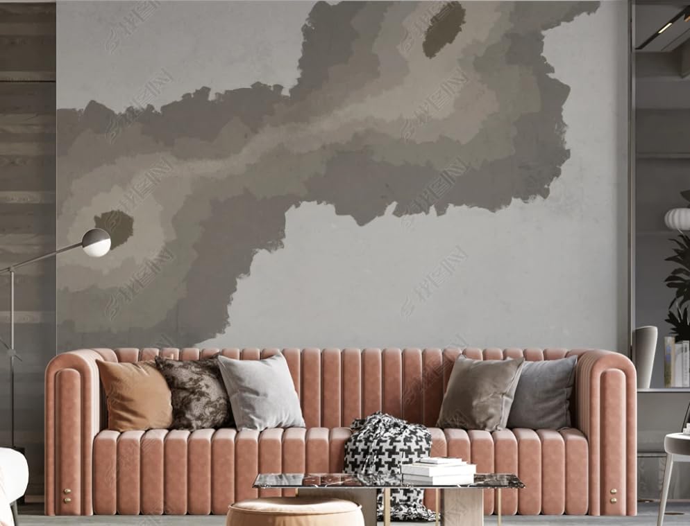 Papier peint intissé texture abstraite pour masquer les défauts du mur de salon - 2