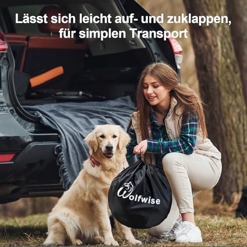 WolfWise Welpenlaufstall, Tragbarer Welpenauslauf 80 x 50 x 50 cm, Tierlaufstall für Wohnung, Laufstall für Hunde, Katzen, Welpen, im Innen- und Außenbereich, Katzengehege Outdoor Katzenzelt, Grün
