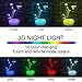 i-CHONY Basketball 3D Night Light,Sports Fan Room Decor,16 Colors Changing Dimmable NBA Basketball Lamp for Children's Room Decorations,Xmas Holiday Gifts