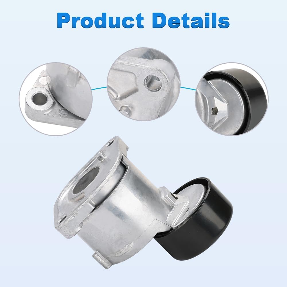 Belt Tensioner Assembly Compatible with Kia Optima Sorento 2016-2020, Sportage 2017-2020, Hyundai Santa Fe Santa Fe Sport Sonata Tucson 2019-2020 Replacement for 252812GGB3 252812GGB1