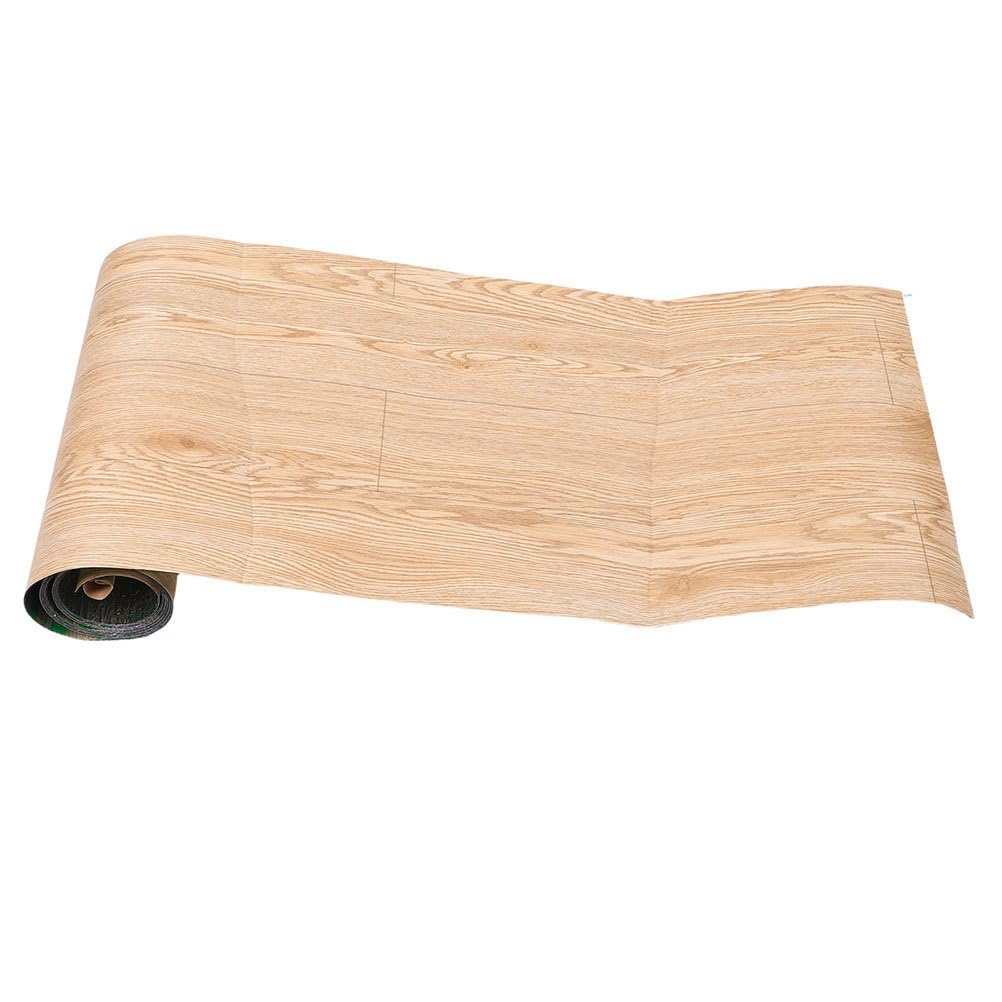 jojofuny Self Stick Vinyl Flooring: 0.6Mx3Mx1.5MM Wood Pattern Tiles - Removable Adhesive Backing Covering for Renters for Kitchen Splashbacks & Accent Walls