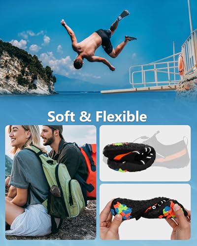 Image of Water Shoes for Women Men Quick-Dry Barefoot Shoes Breathable Aqua Socks for Swim Beach River Pool Lake Hiking Surfing Kayaking