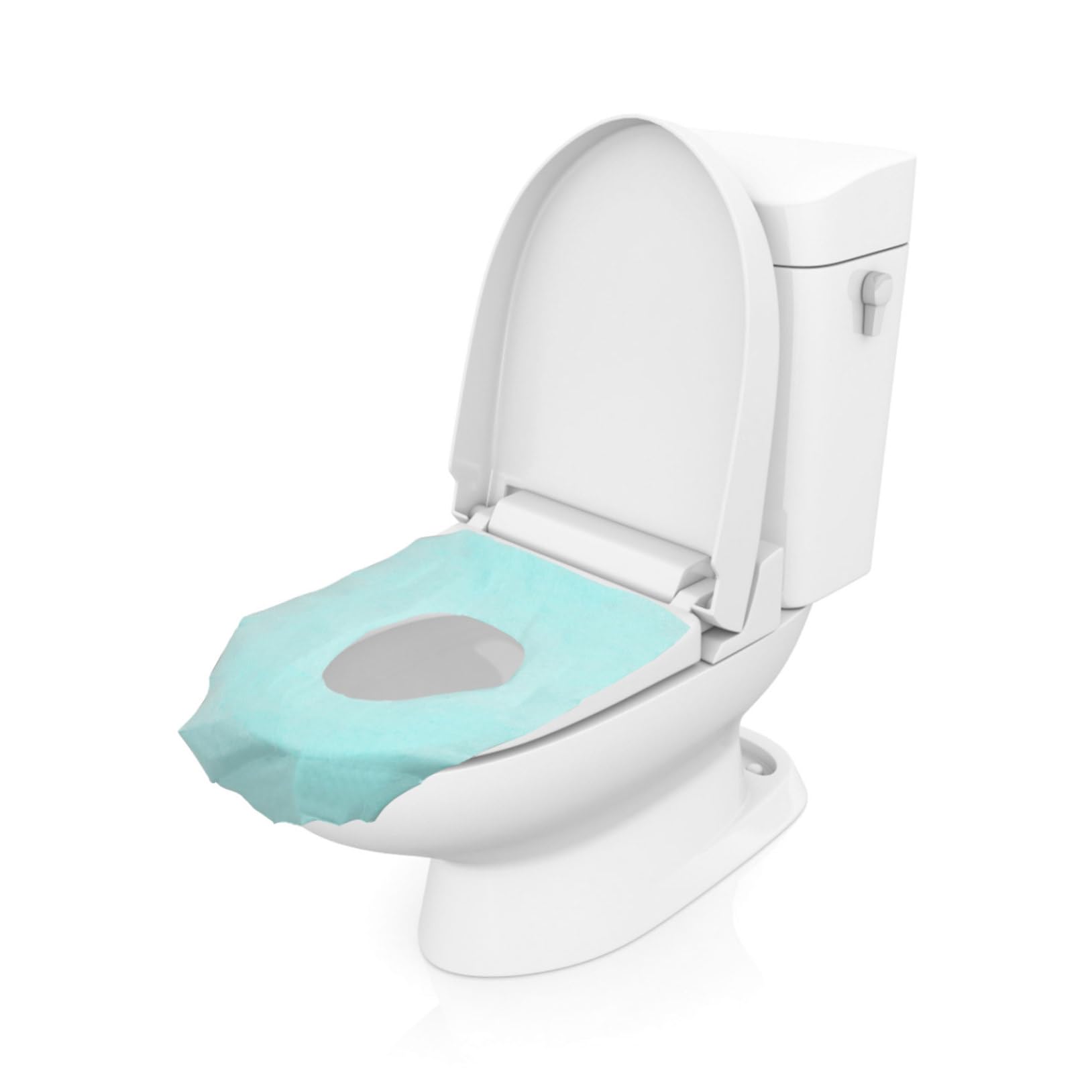 Toddmomy 10pcs Travel Toilet Seat Pad Disposable Leakproof Easy to Clean for Camping and Home Use