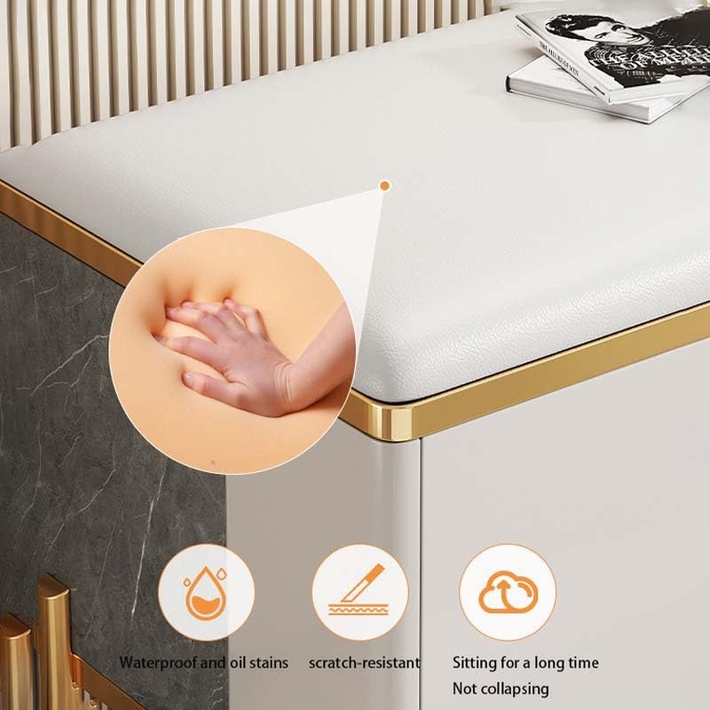 Almacenamiento de zapatos de 2 niveles con puertas para solucionar el caos en el pasillo 6