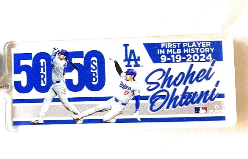 Amazon.co.jp: [MLB] 大谷翔平 50/50 記念 キーホルダー, ロサンゼルス