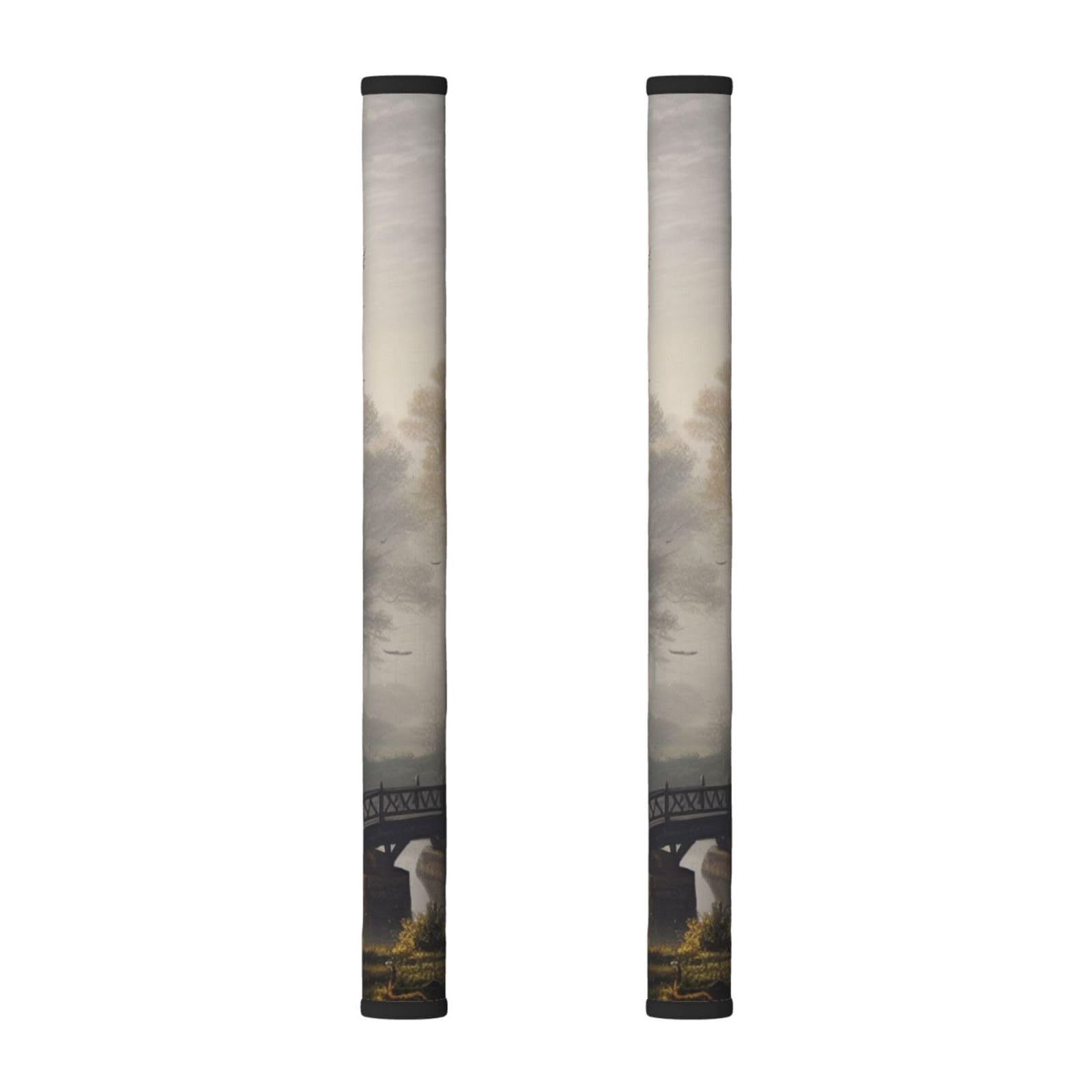 VGFJHNDF Refrigerator Door Handle Covers 2-Pack, Landscape Printed Protect and Decorate for Fridge Ovens Dishwashers