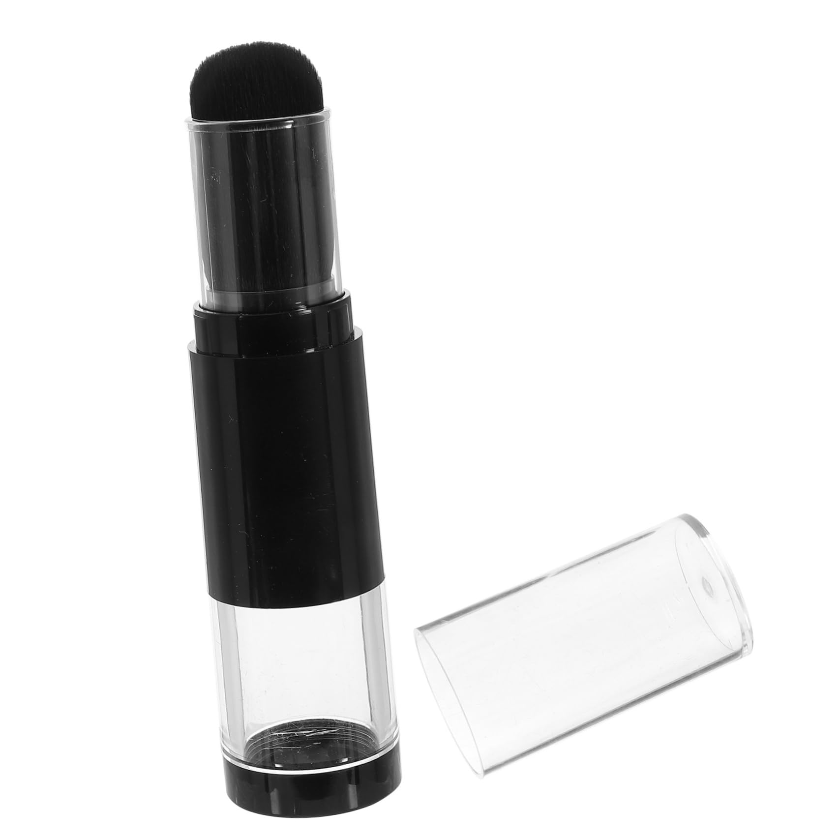 IWOWHERO Sturdy Push-type Bottle Brush Refillable Powder Brush for Blush Foundation Nail Comfortable Grip Easy to Carry