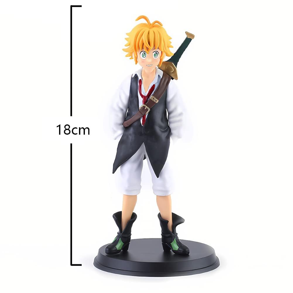 3-teiliges Anime-Set Meliodas Figur Statue PVC Sieben Todsünden Charakter Actionfigur Sammlerstücke