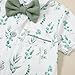 ZOEREA Baby Boy Suit Gentleman Outfit Clothes Infant Tuxedo Short Sleeve Dress Shirt+Suspender Pants+Bowtie+Hat 0-18M
