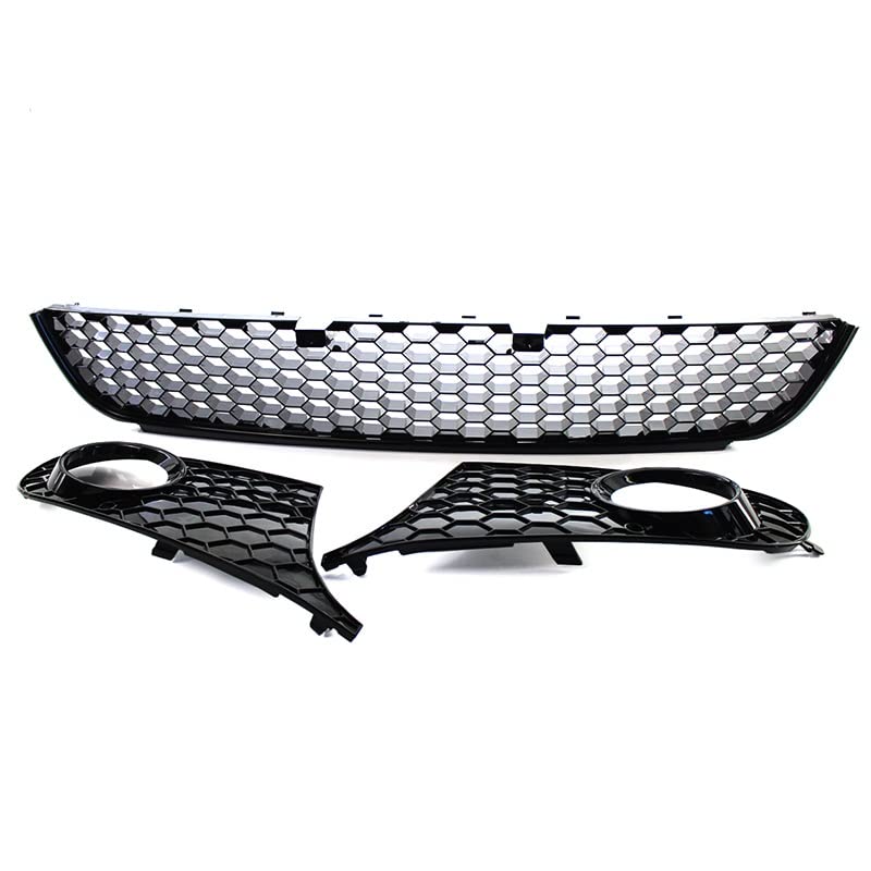 CCTUNG per V&W per Golf 6 per MK6 2009-2013 Griglia Paraurti Anteriore Griglia Fendinebbia Griglia del paraurti Anteriore (Size : Fog Light Cover Pair)