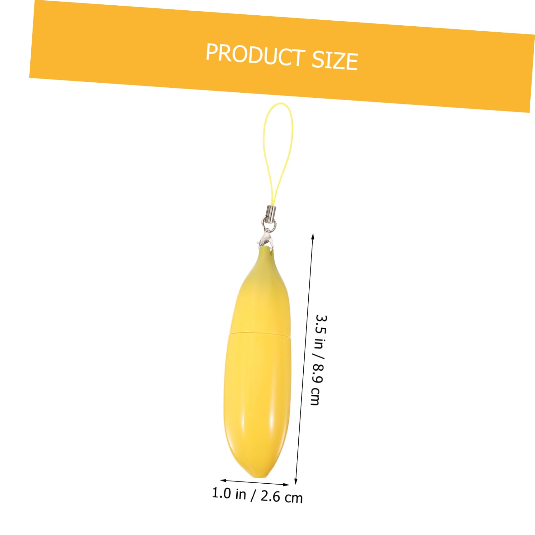 PACKOVE Tubo De Labial Vacío Diseño De Banana Para Gloss Labial Contenedores Rellenables De Cosméticos Para Para Diy 6 Piezas X 4