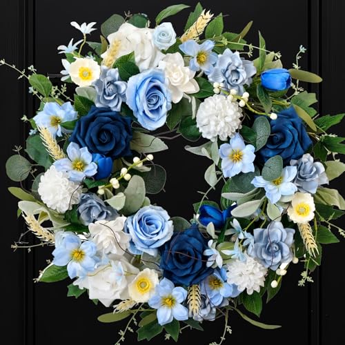 CIR OASES 22 Inch Spring/Summer Floral Wreaths for...