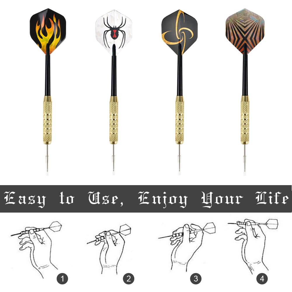 Porta Freccette In Legno Per 12 Freccette - Supporto Da Parete Per Steeldarts E Softdarts - Legno Di Acacia - Foto 6