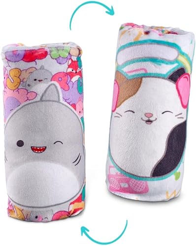 Top Trenz Squishmallows Flippin' Lindo juguete de agua reversible, serpiente de agua de felpa sensorial con Gordon, el tiburón y la cámara el gato,