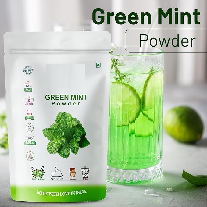 Green Mint Leaf Powder Pudina Leaf Powder -100 GM