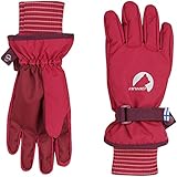  Finkid Kinder Pikkurilli Handschuhe, Beet red-Eggplant, XL