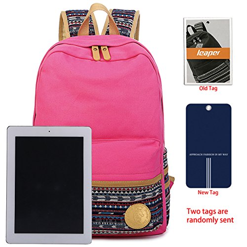 Leaper Casual Canvas Laptop Backpack Backpack bag Travel Bag2