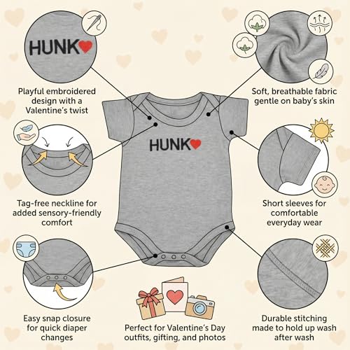 Image of Baby Boys Girls One Piece Outfit Set Short Sleeve Bodysuit