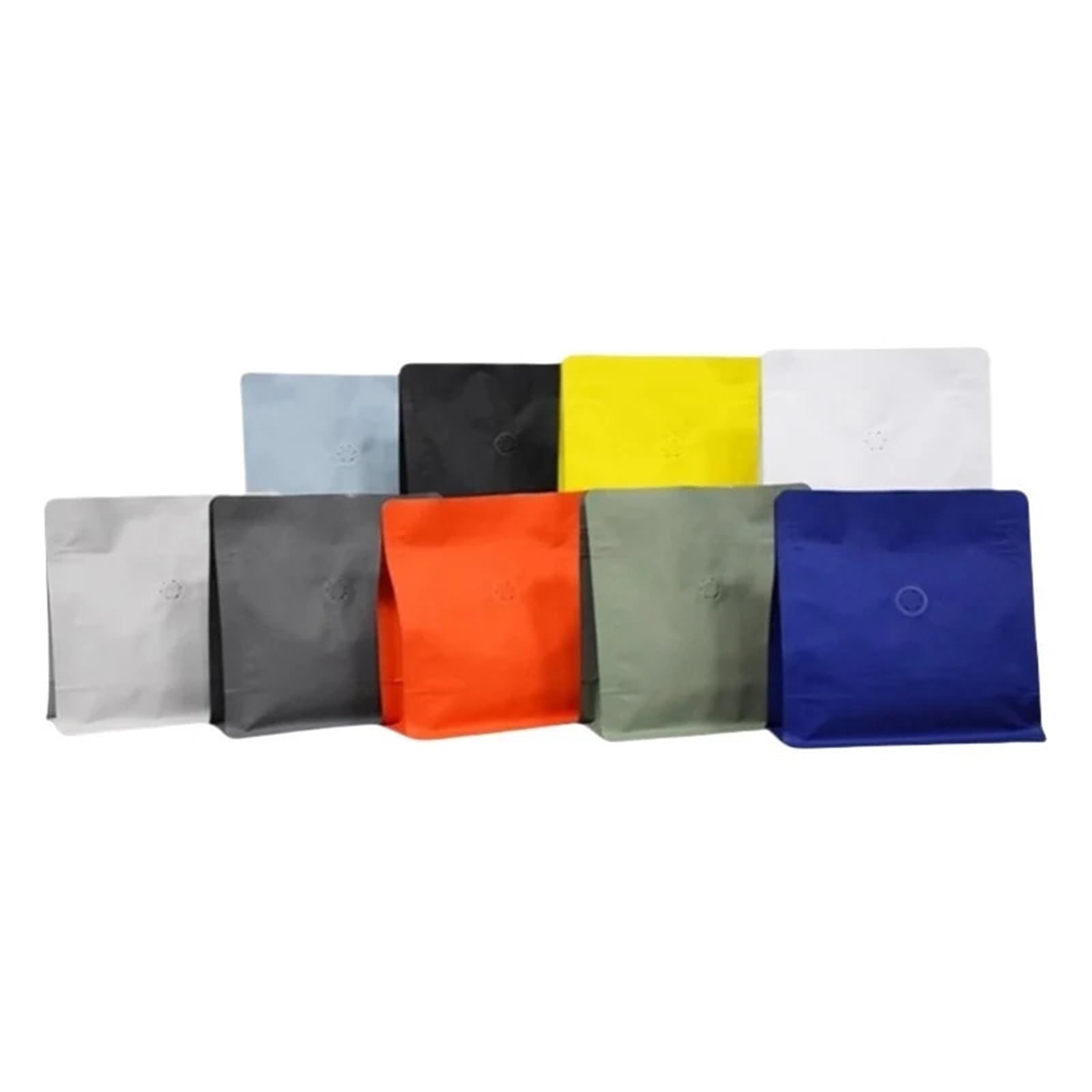Bolsas de café con válvula de 250g en aluminio mate para sellado térmico de granos y nueces