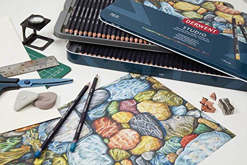 Derwent Studio Colored Pencils, 3.4Mm Core, Metal Tin, 36 Count (32198) #TOP2