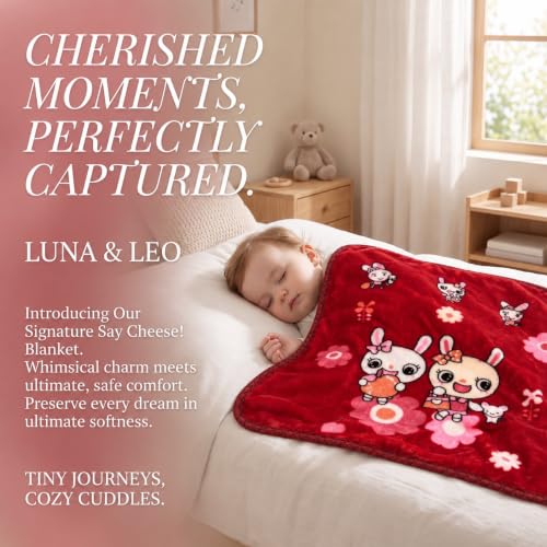 Image of VAS COLLECTIONS 280 GSM Baby Mink Blanket, Ultra Soft Warm Plush Cozy Blanket for Newborn Baby, Infants, Kids & Toddlers, Lightweight Comfortable Baby Blanket, 30 x 40 Inches (76 x 102 cm) - Ruby Red