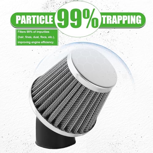 Image of 38mm 39mm 40mm 1.5 inch Filter 45 Degree Angled for 50cc 70cc 90cc 110cc 125cc 150cc 200cc ATV Quad Scooter Gokart Moped Chopper Pit Dirt Pocket Mini Super Bike GY6 1.5in