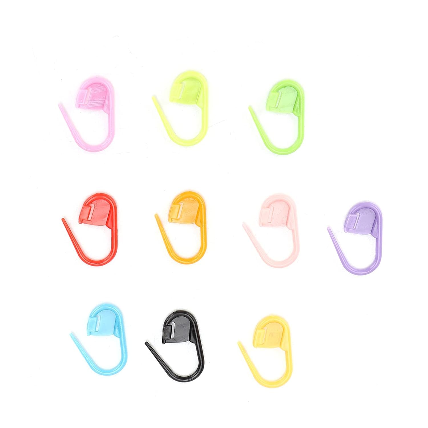 RKPM HOMES Knitting Markers I Durable Plastic Colorful Locking Crochet Clips I Multi-Purpose Flexible & Practical Stitch Marker I Needle Clip for Knitting Sewing Stitching Weaving DIY Craft – 50 Pcs 4
