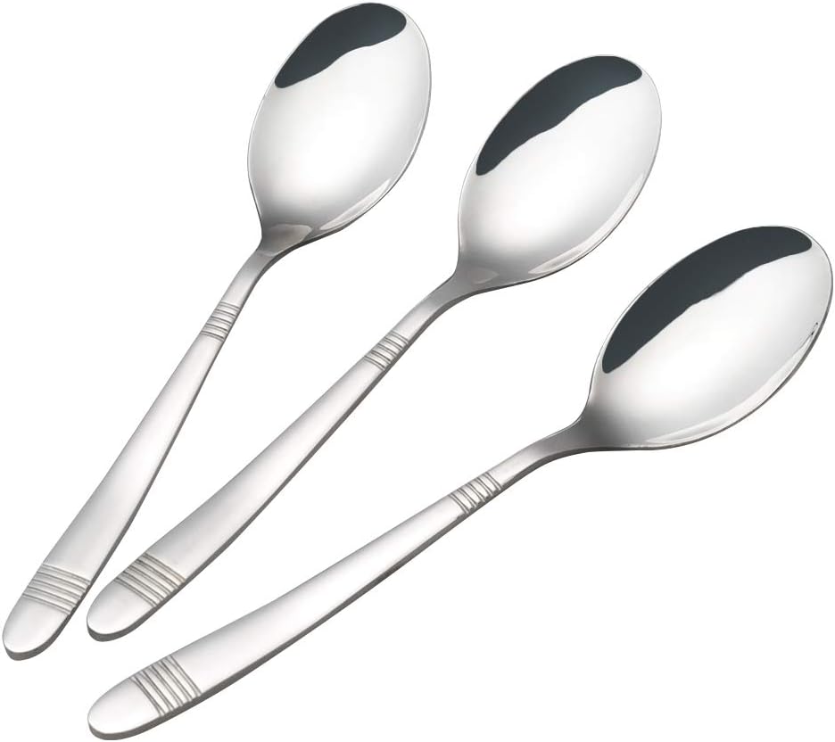 Callyne12Piece Dinner Spoons, Stainless Steel Cutlery Spoon Amazon
