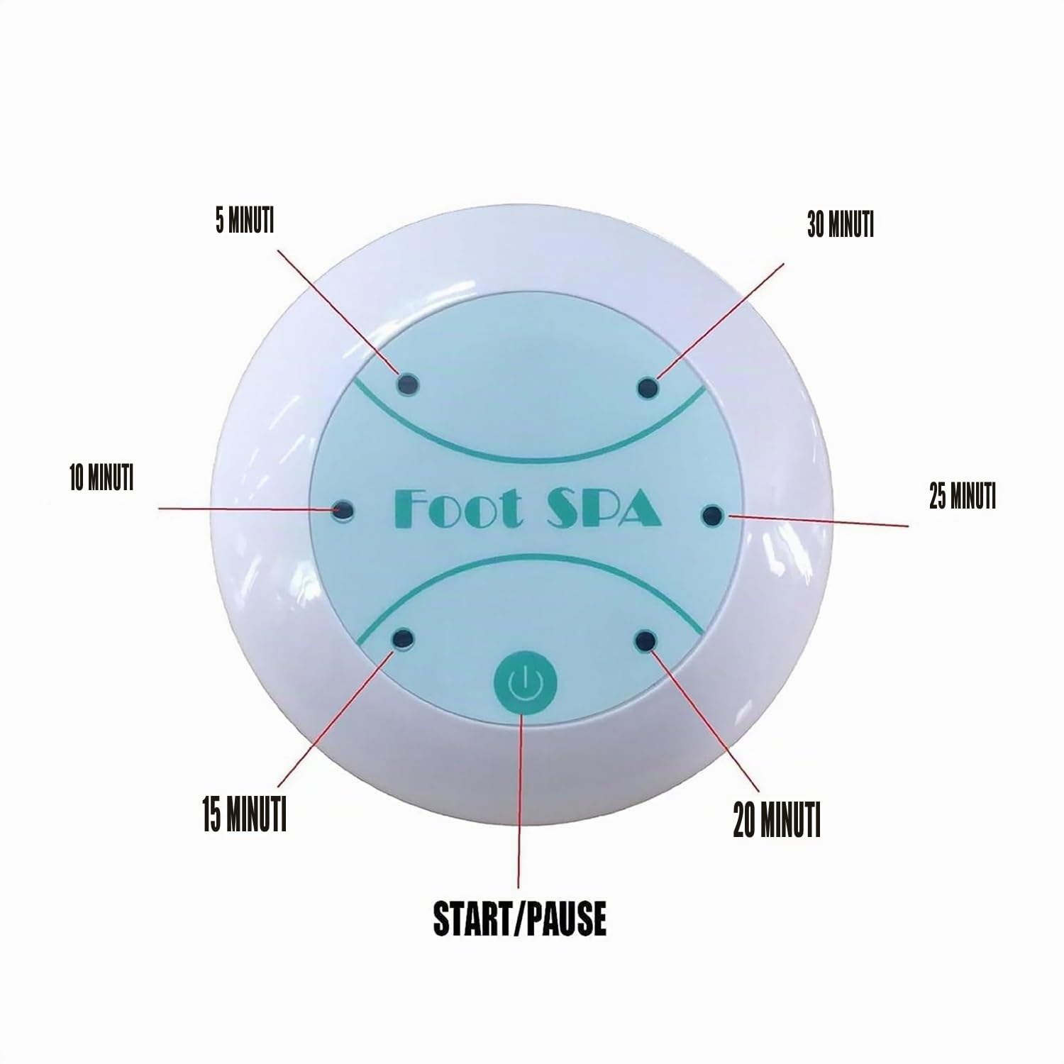 Ionic Foot Spa at Home Detox and Cleanse, 2.0 Ionic Foot Spa, Macchina disintossicante professionale per pediluvio ionico, spa per piedi e massaggiatore con riscaldatore, disintossicante per il corpo
