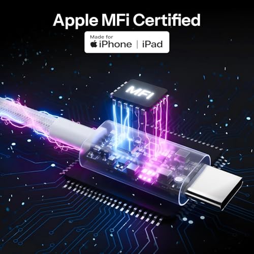 Image of LIAUBN USB Type C to Type C 60W Fast Charging Cable, 5A PD, Nylon Braided, Data Sync, Compatible with iPhone 17, iPhone 16, iPhone 15, MacBook, iPad, AirPods & USB-C Devices (Skin white)Thunder Eagle