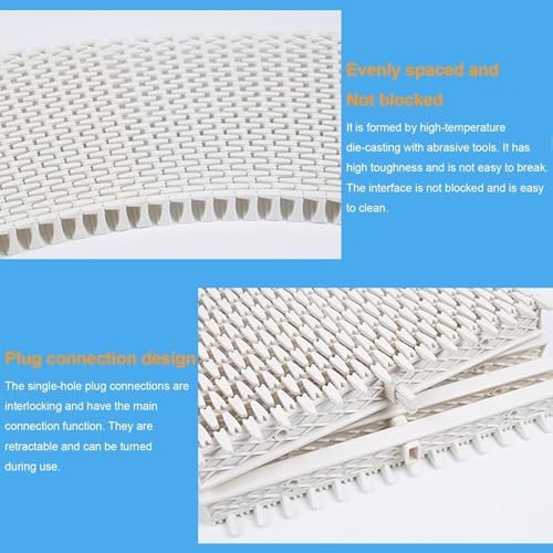 Anti-Vortex Plastic Pool Grating - 18cm Drain Cover for Swimming Pool Overflow Drainage, Modular Channel Guardrail & Filter, Durable Deck Grating Plate (1PCS)