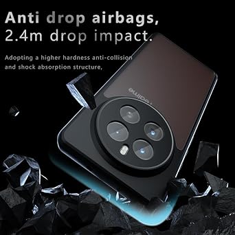 Protective case for Realme GT 5 Pro/GT5 Pro, Shockproof Cover with Camera Protection, Matte Surface Case with Anti-fingerprint. MS