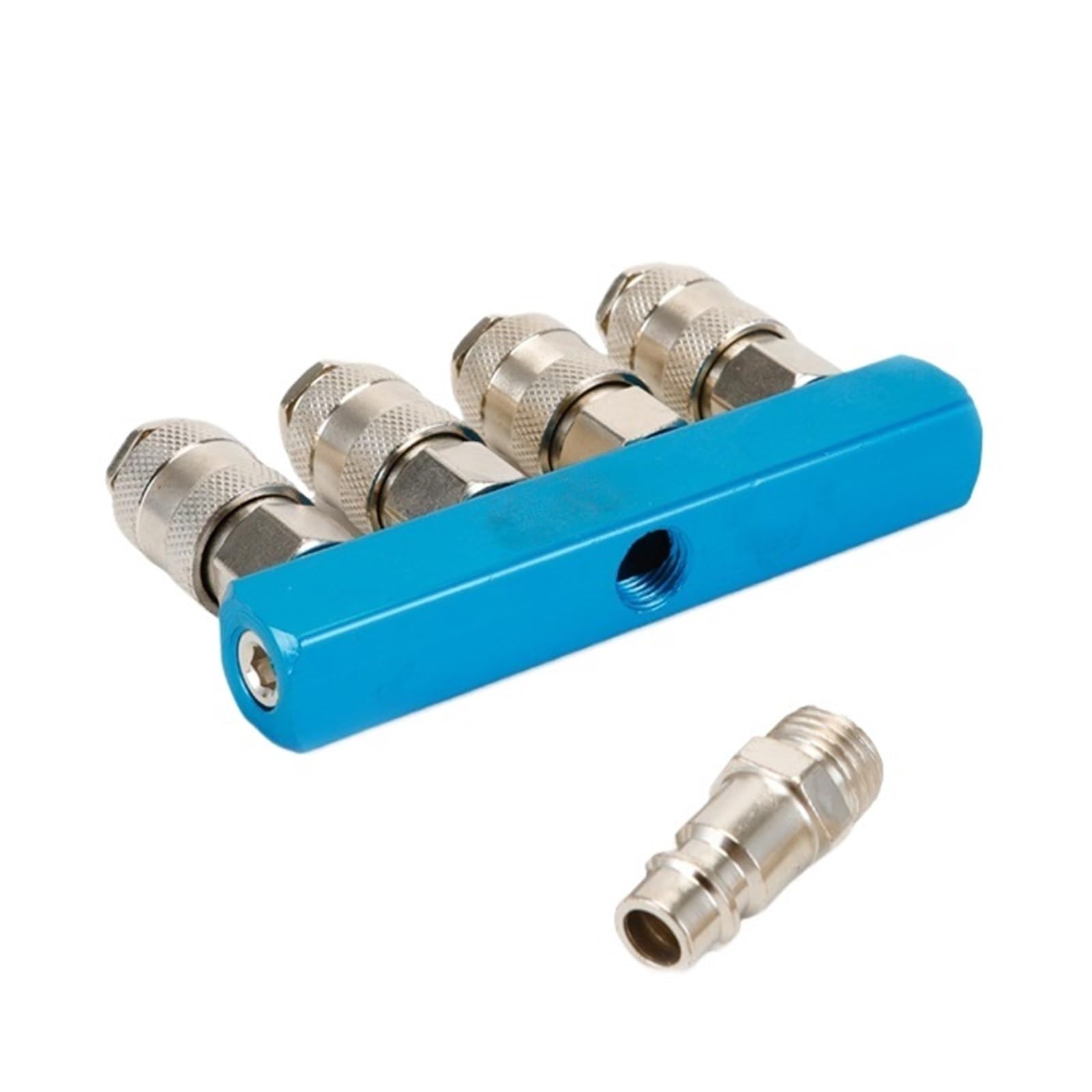 LIUCH EU Compressed Coupling Air Compressor Accessories 1/4''Quick Couplers Hose Gas Distributor Manifold Pneumatic Connector Release(SML-4 w PM20)