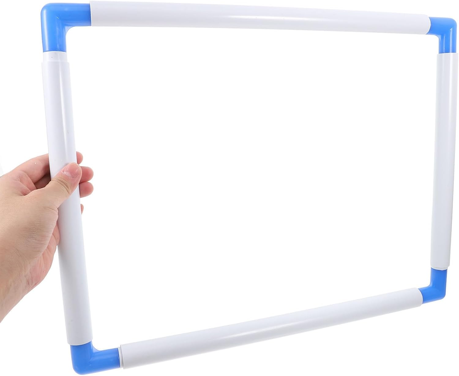 BESTYASH Square PVC Embroidery Frame for Needlework and Quilting, Easy to Use and Convenient to Assemble and Disassemble, for Cross Stitch and Hand Sewing Projects Random Color
