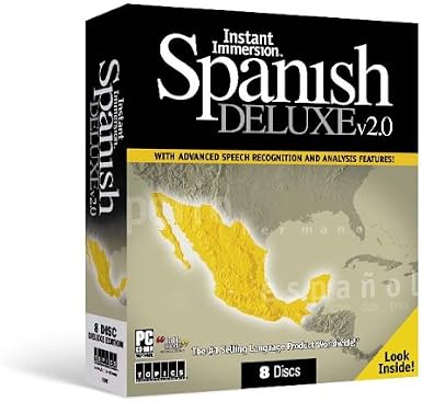 Instant Immersion Spanish Deluxe Edition Workbook – 2003, Topics Entertainment, Good Condition