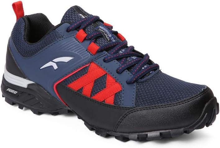 FUROLace Up Hiking & Trekking Comfortable Stylish Blue/H.Risk Red Men Sports Shoes H20005-A C1207