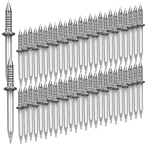 PUCHEN Double-Head Skirting Thread Seamless Nail, No Trace Nails, Sheep Horn Nails, Single Angle Nails Cement Nails Double-Headed Nails, Skirting Special Hidden Nails for Wood Veneer