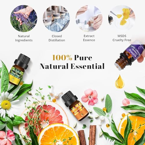 Ätherische Öle Set, 16 PCS Duftöle Set, Naturrein Ätherische Öle für Diffuser, Duftlampe, Entspannung, Kerzenherstellung, Essential Oils Geschenkset, Weihnachten Geschenke für Frauen und Familie