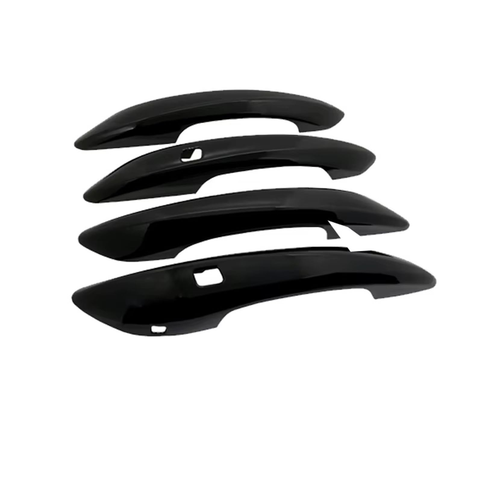 Caqrbcx Metallic Blcak Outer Door Handle Trim Car Door Handle Trim Compatible With Hyundai For Elantra For Avante For Cn7 2021-2024 Outer Cap Cover Plus Extra Set Accessories