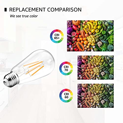 Winsaled 6W Led Bulb, Daylight 5000K, 60 Watt Light Bulb Equivalent, 750Lm Edison Bulbs E26 Medium Base For Vanity Light Fixtures, Dimmable, 12 Pack… #TOP4