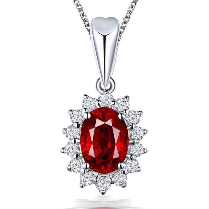 Pendentif diamant argent 925 collier de mariage femme chaîne bijoux de cérémonie