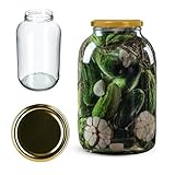 Sûr en contact avec les aliments : nos grands bocaux en verre pour liqueurs sont sans danger pour les aliments et sans danger pour la santé. Les bocaux avec couvercle sont faciles à nettoyer et passent au lave-vaisselle.